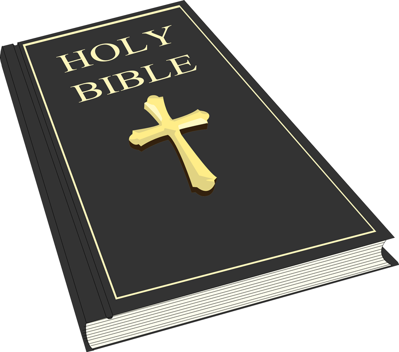 Holy Biblewith Cross PNG image