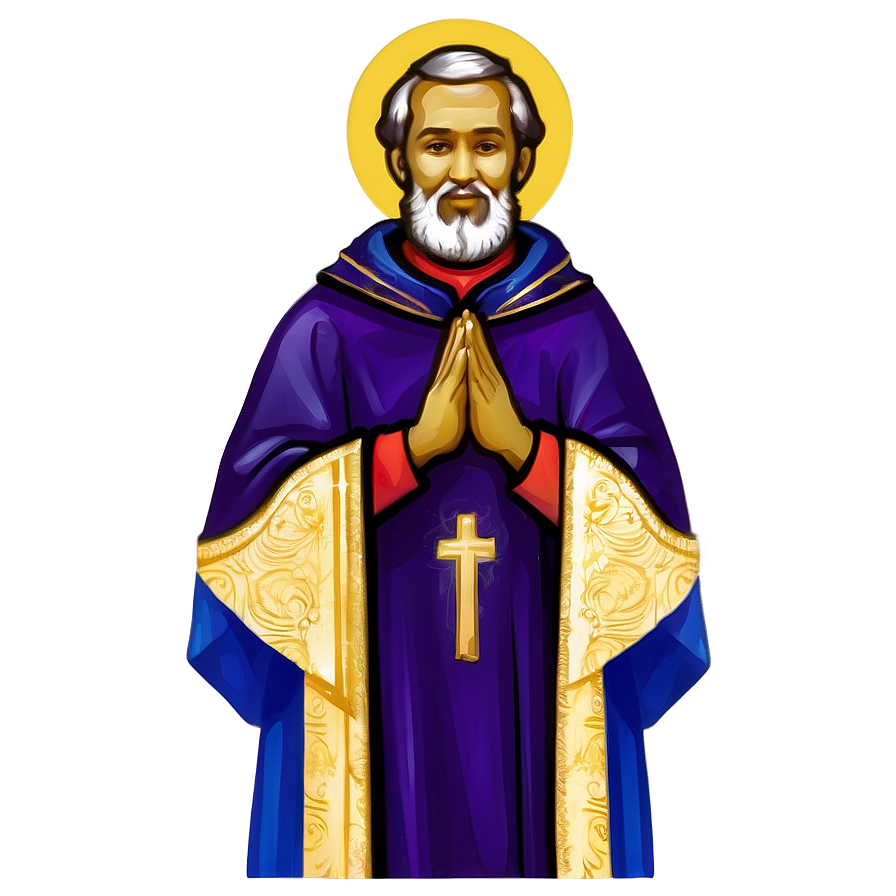 Holy Bishop Illustration Png 06252024 PNG image