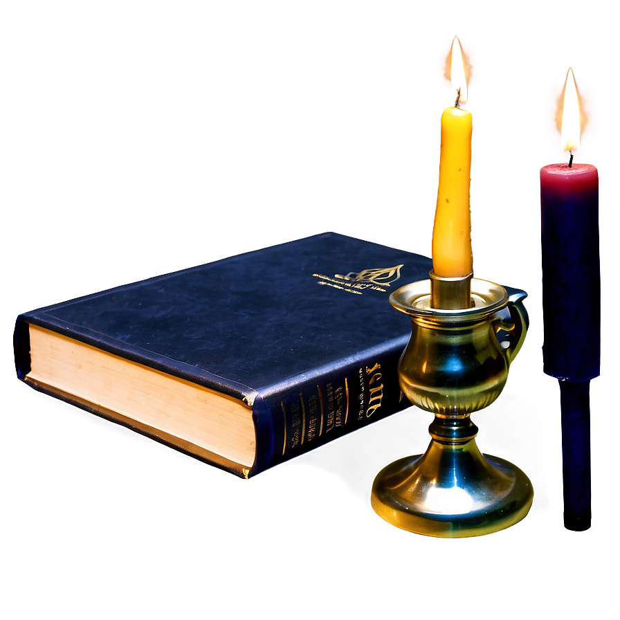 Holy Book And Candle Png 76 PNG image