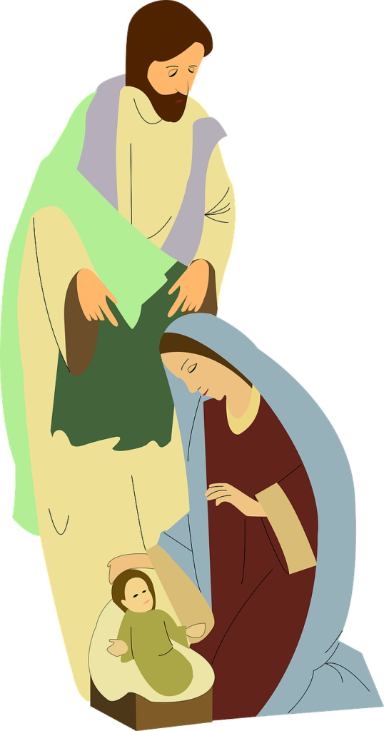 Holy Family Nativity Scene PNG image