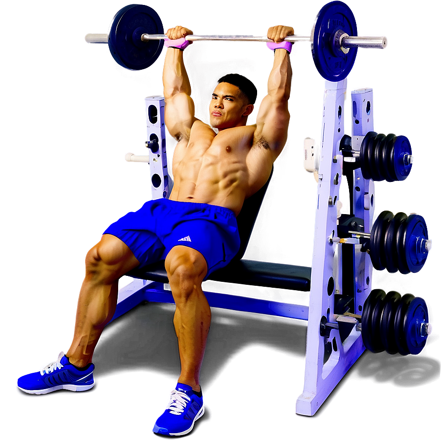 Home Bench Press Setup Png 06132024 PNG image