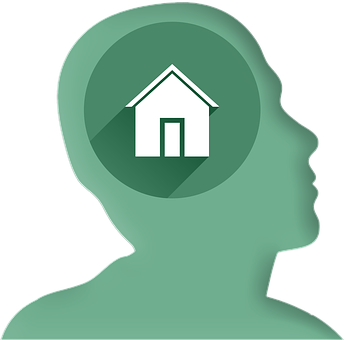 Home In Mind Concept Icon PNG image