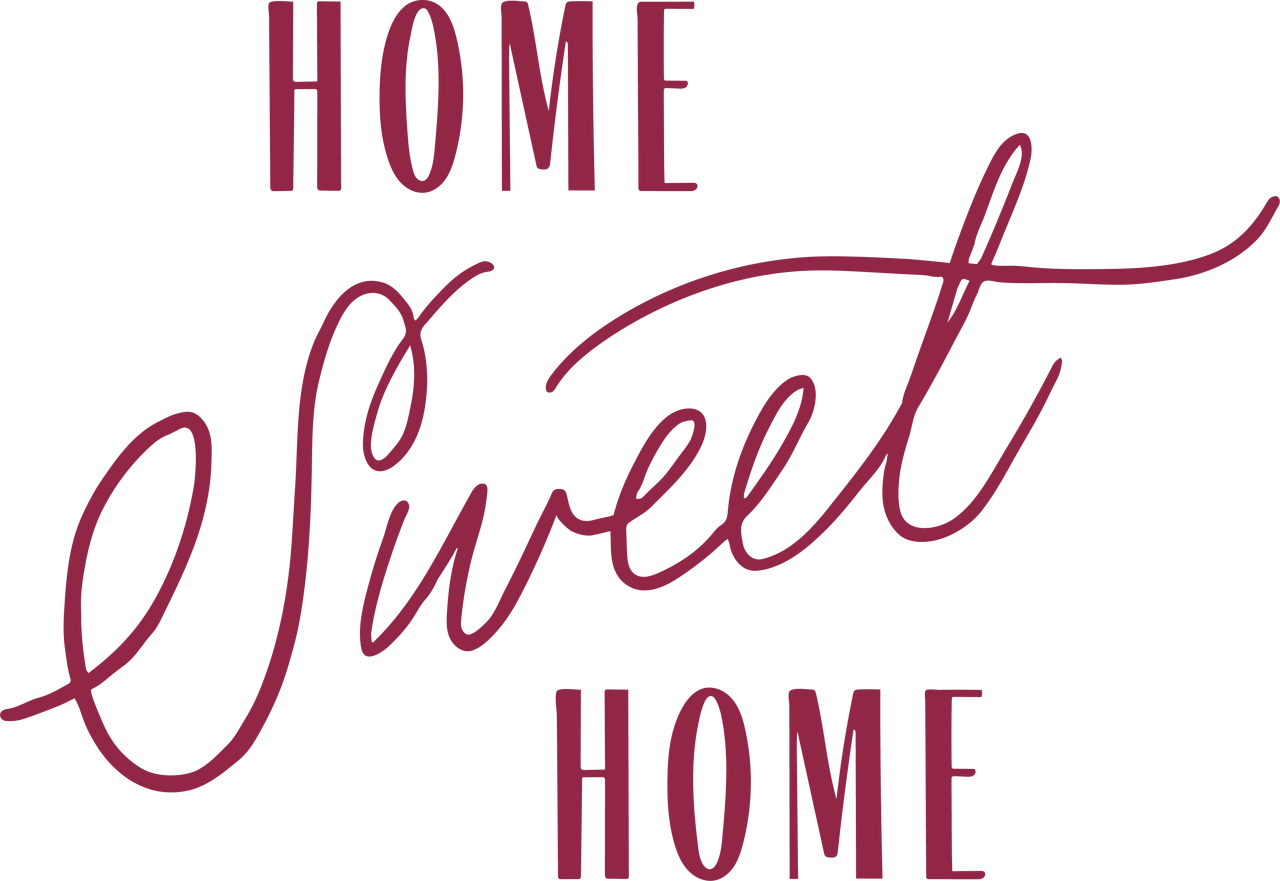 Home Sweet Home Calligraphy PNG image