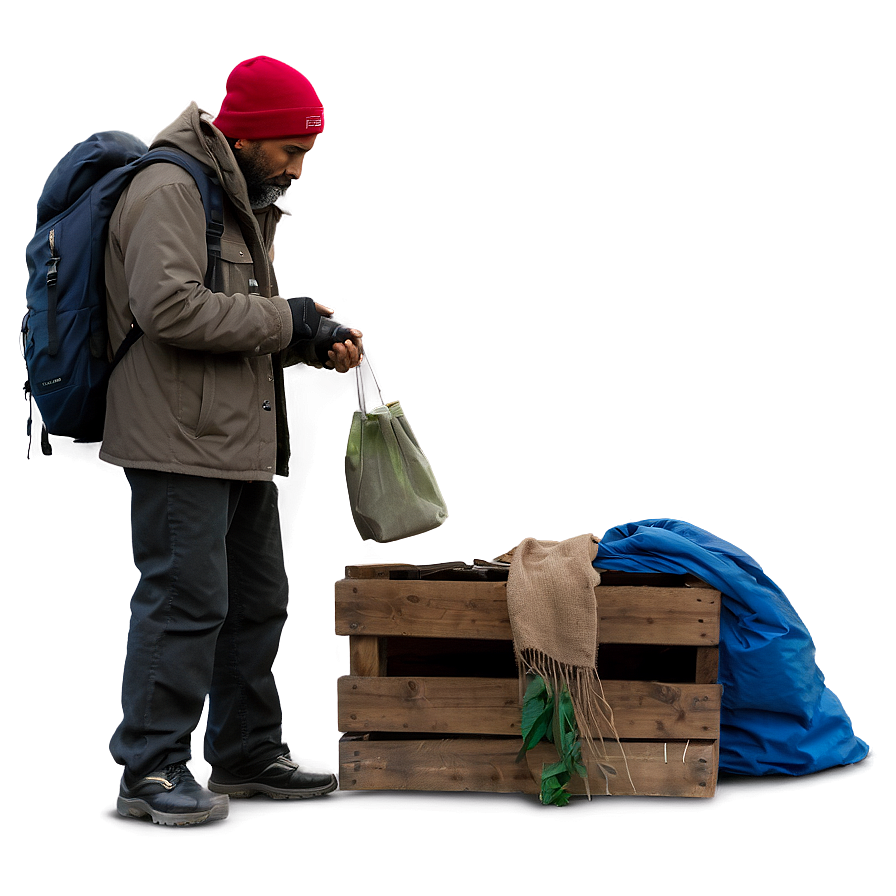 Homeless Man And Child Png Hig54 PNG image