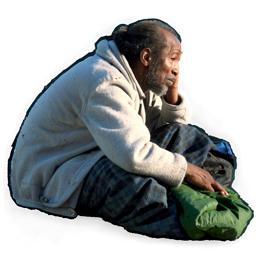 Homeless Man At Night Png Uoy49 PNG image