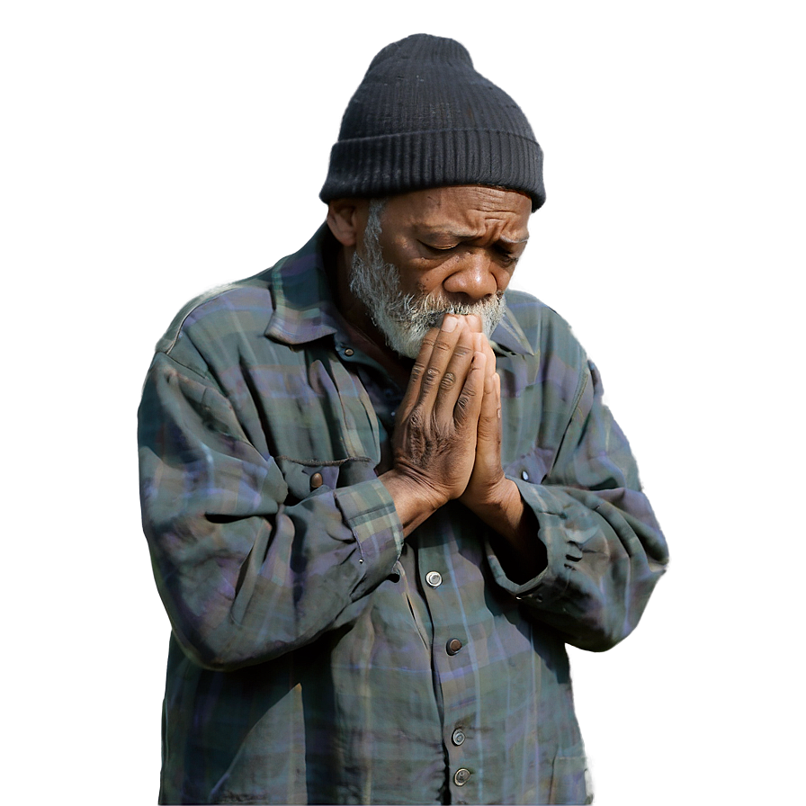 Homeless Man Praying Png 60 PNG image