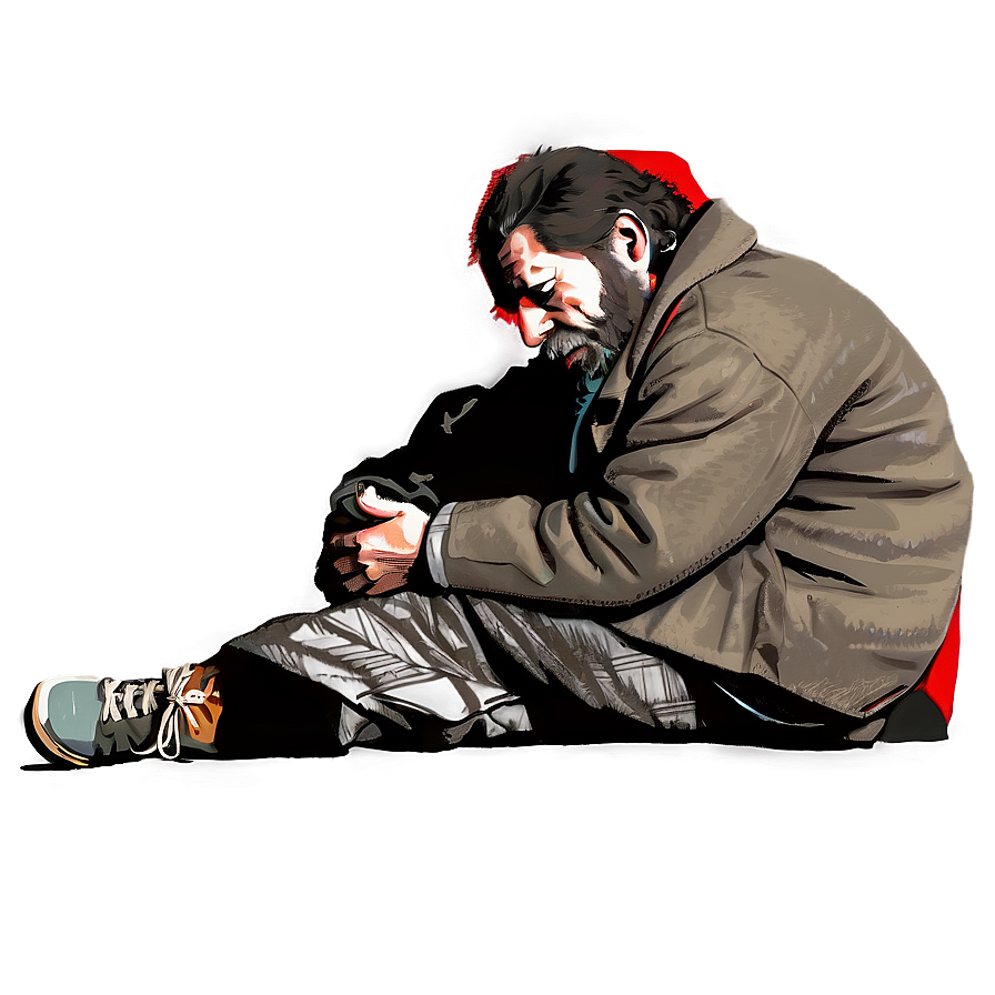 Homeless Man Vector Png Wwy54 PNG image