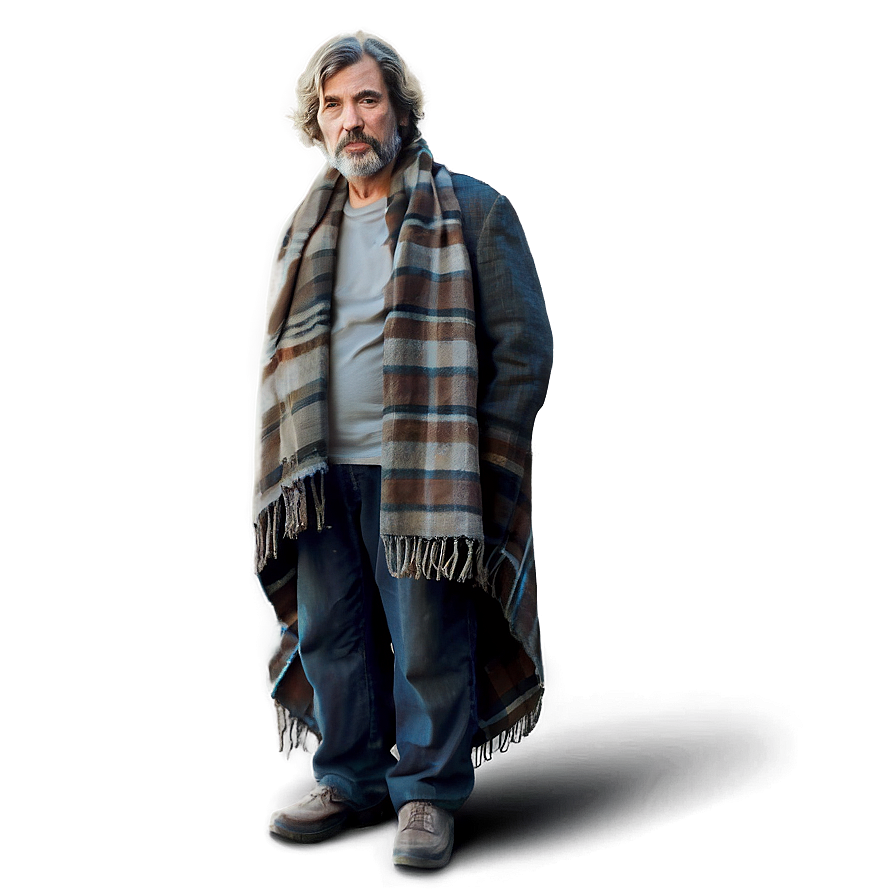 Homeless Man With Blanket Png Vgh80 PNG image