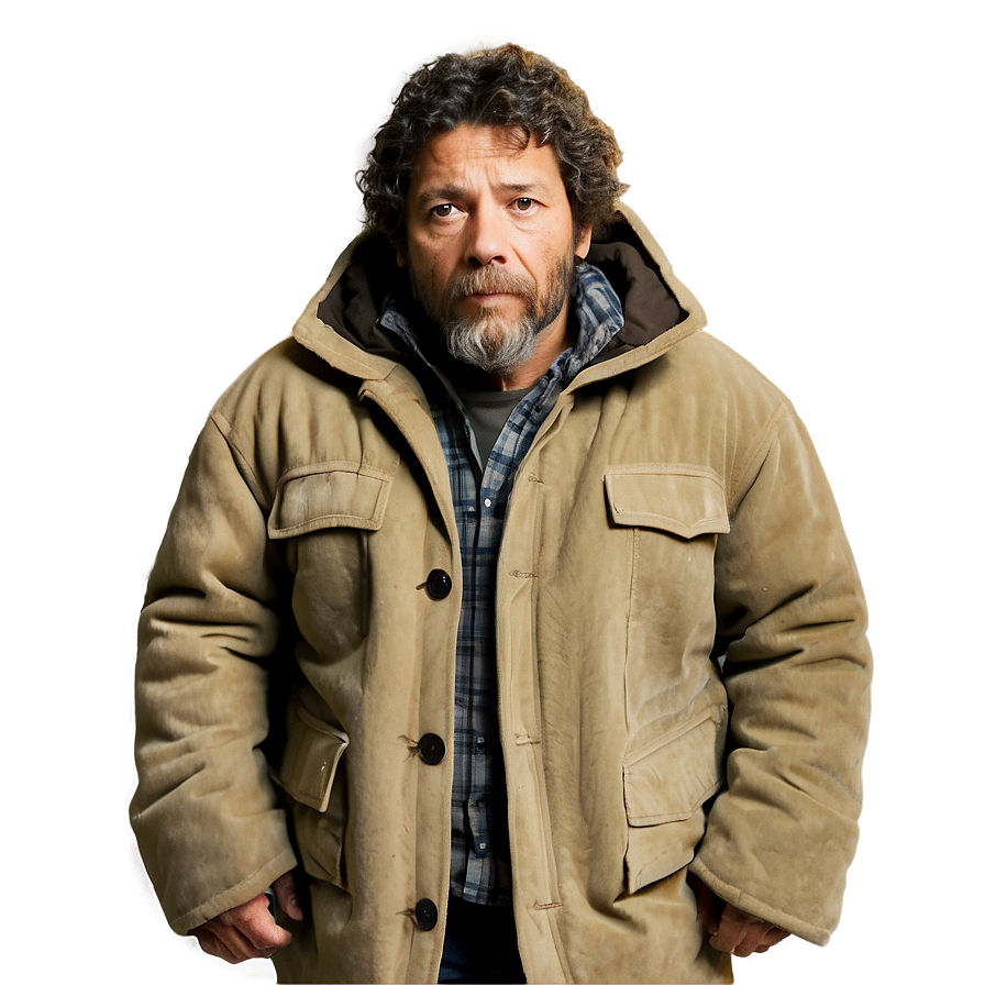 Homeless Man With Coat Png 06132024 PNG image