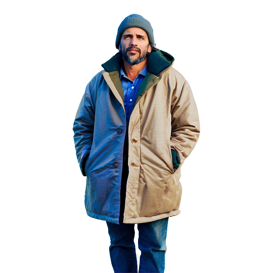 Homeless Man With Coat Png 41 PNG image