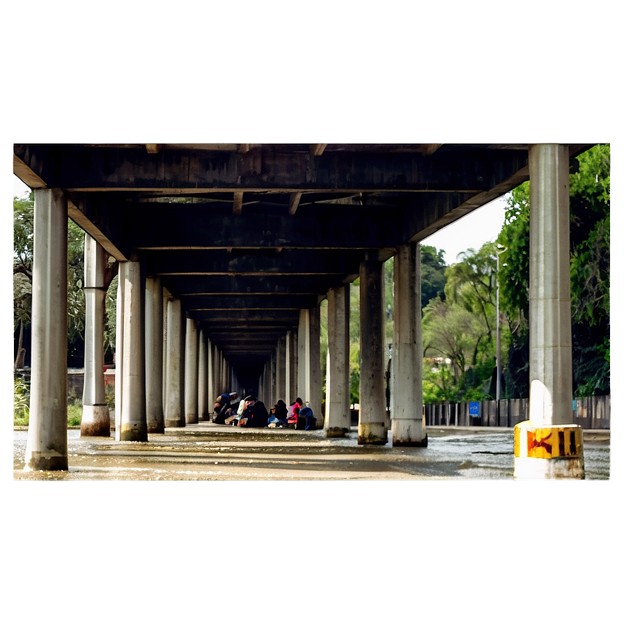 Homeless Under Bridge Png Omd50 PNG image