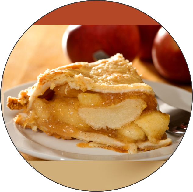 Homemade Apple Pie Slice PNG image