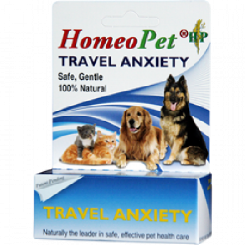 Homeo Pet Travel Anxiety Product Packaging PNG image