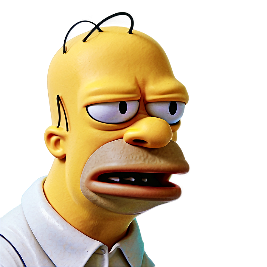 Homer Simpson Angry Expression Png 05212024 PNG image