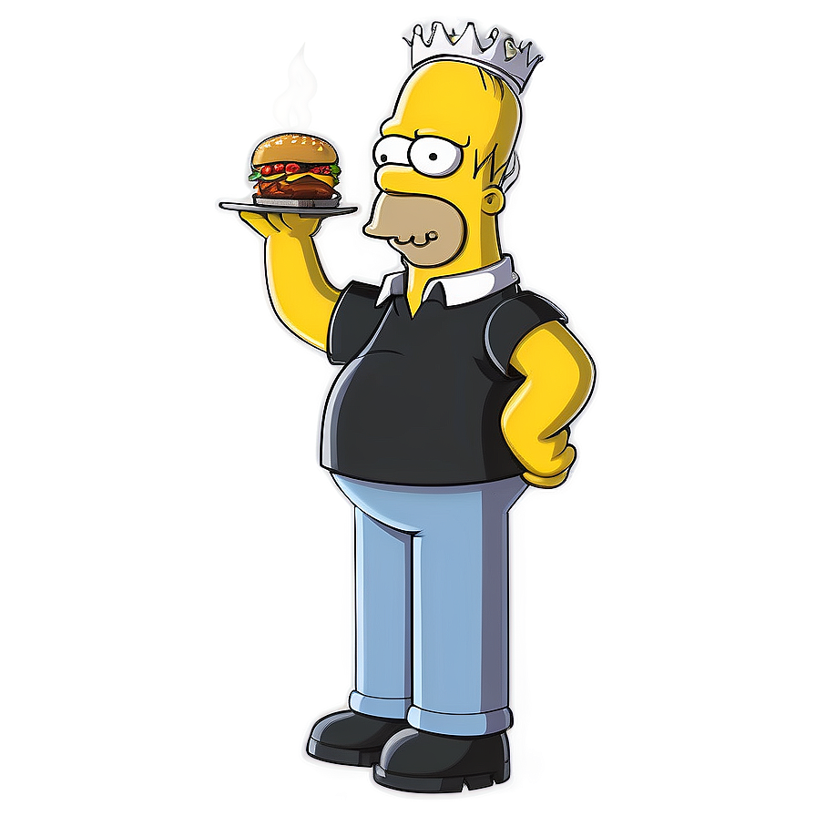 Homer Simpson Barbecue King Png 05212024 PNG image