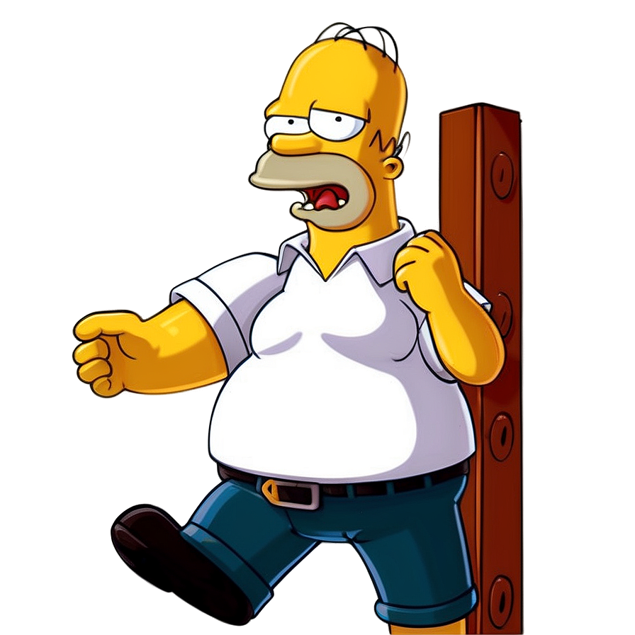 Homer Simpson Cartoon Character Png Eof62 PNG image