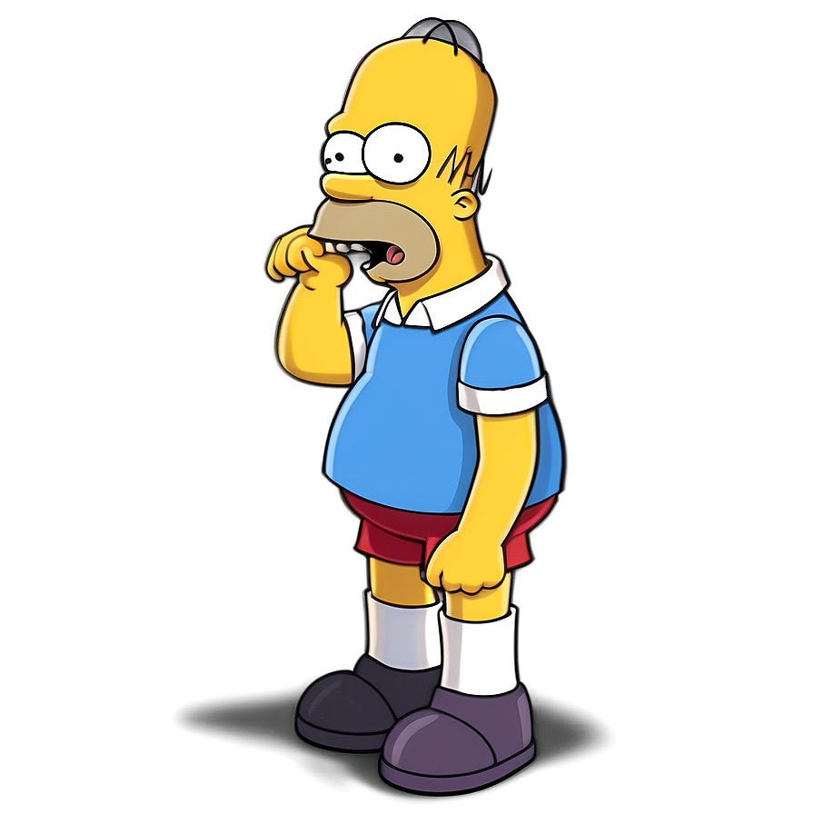 Homer Simpson Classic Shout Png Lqd PNG image