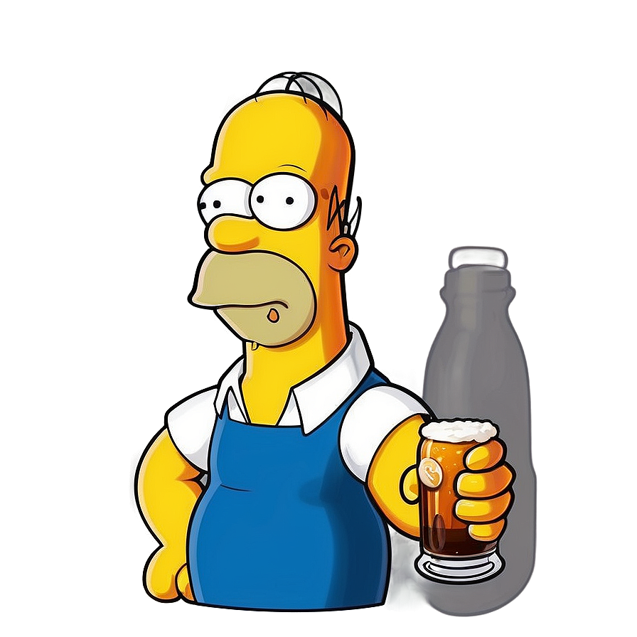 Homer Simpson Duff Beer Png Sqd95 PNG image