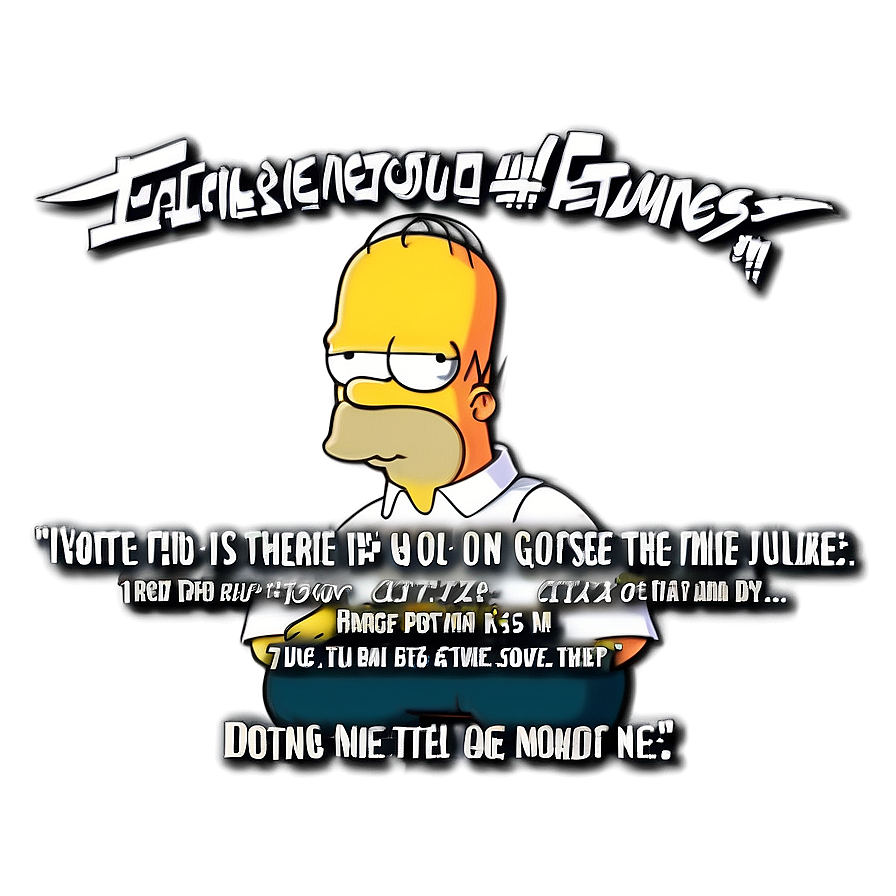 Homer Simpson Famous Quote Png Fyj PNG image