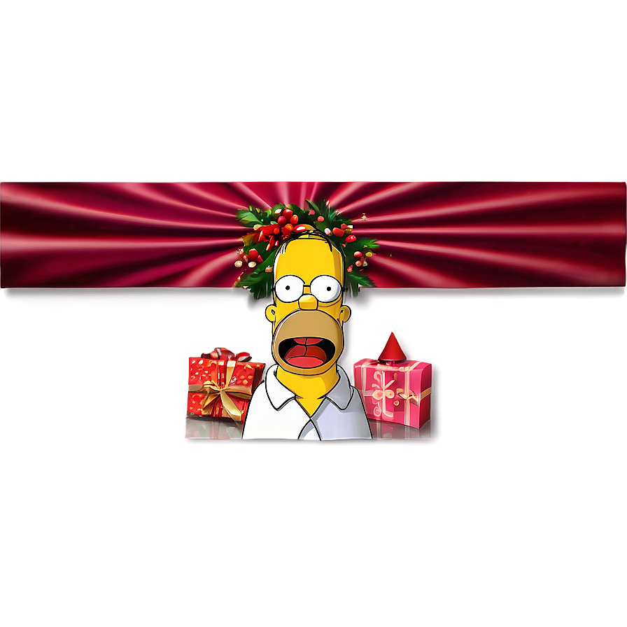 Homer Simpson Festive Moments Png 51 PNG image