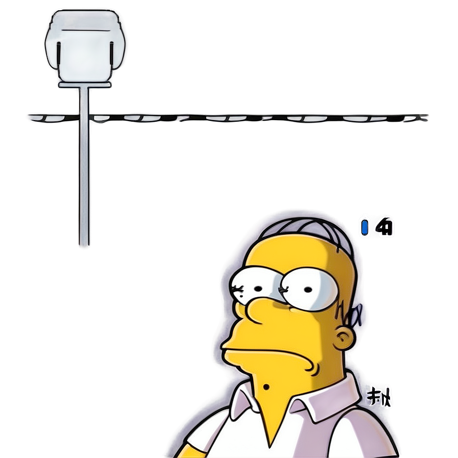 Homer Simpson Iconic Look Png Ves PNG image