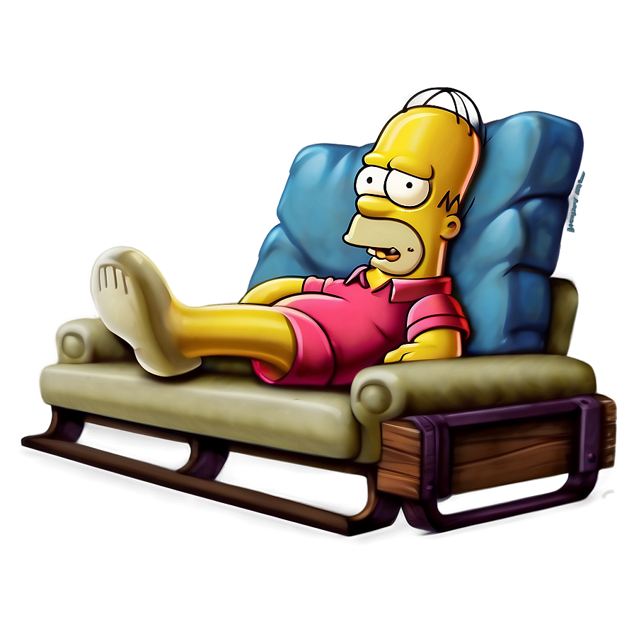 Homer Simpson Lazy Sunday Png 44 PNG image