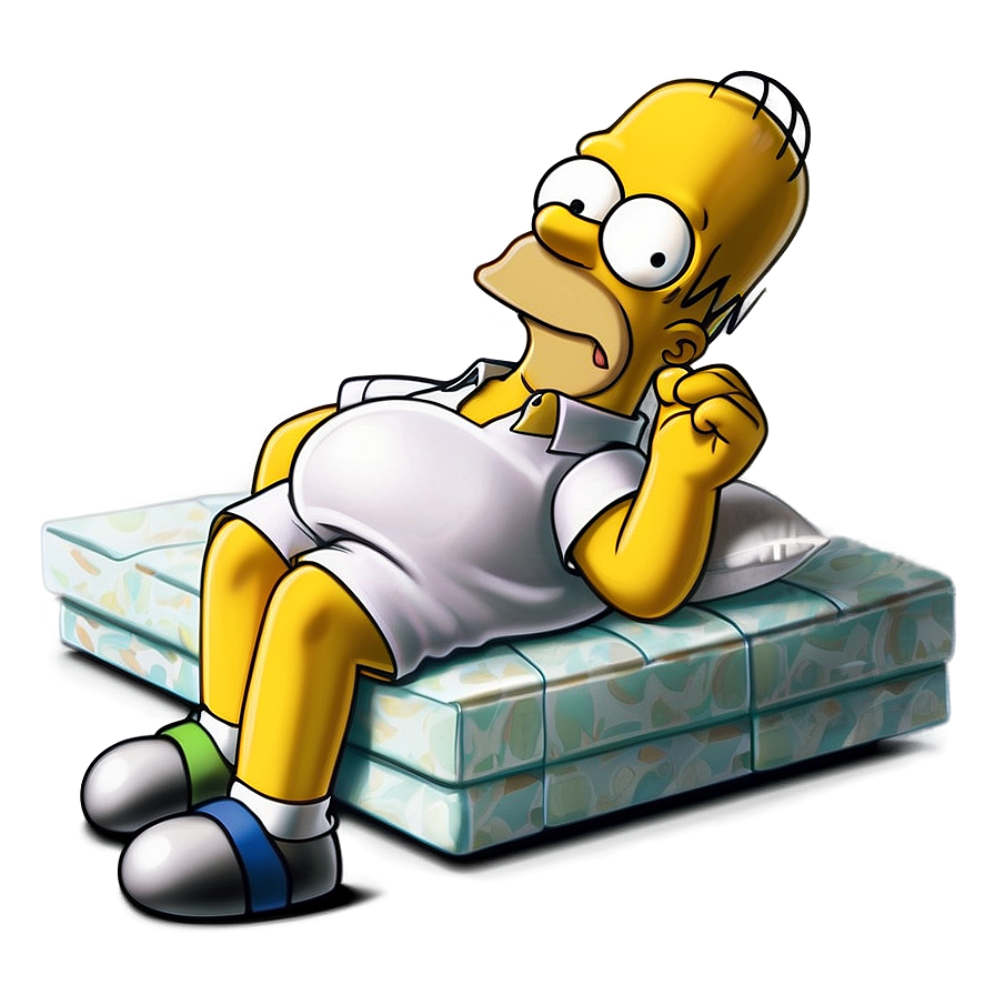 Homer Simpson Lazy Sunday Png 8 PNG image