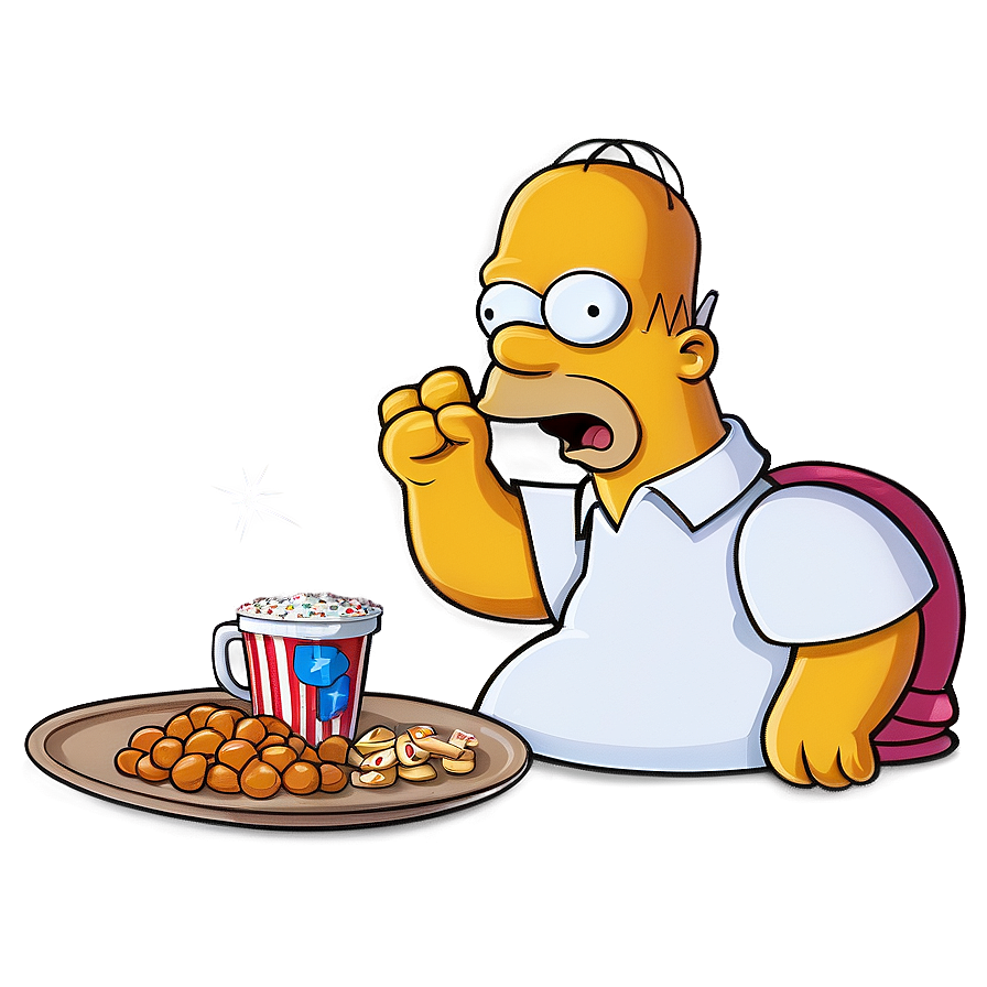 Homer Simpson Movie Night Png Adc PNG image