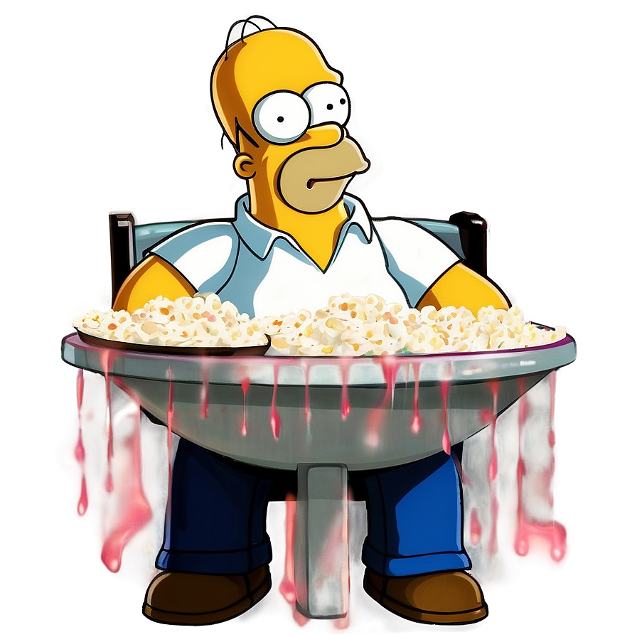 Homer Simpson Movie Night Png Pfy PNG image