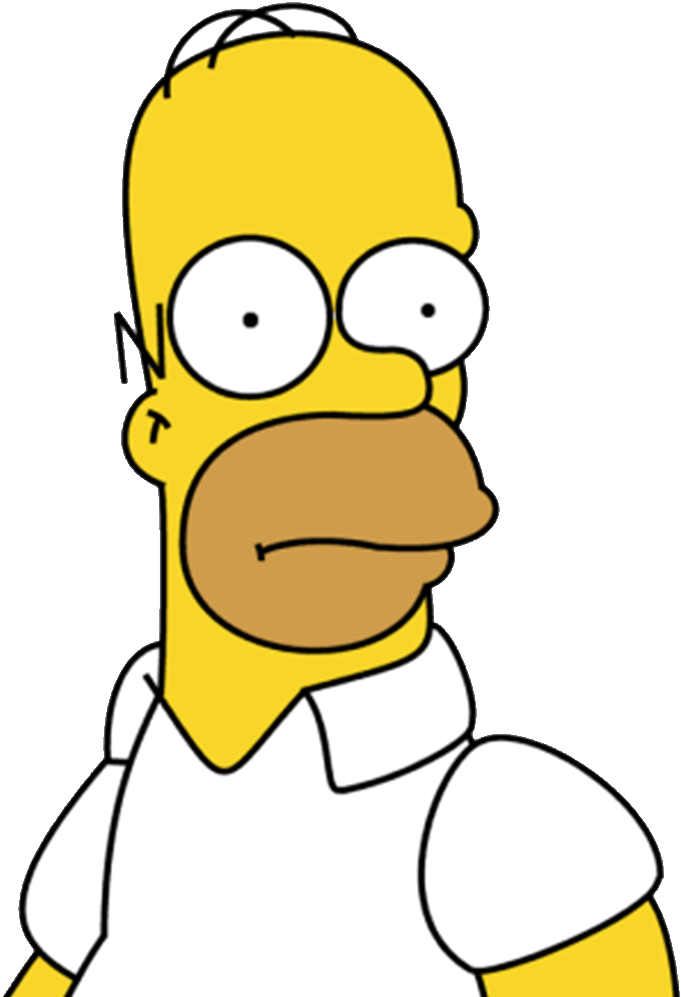 Homer Simpson Portrait PNG image