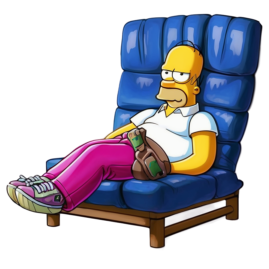 Homer Simpson Relaxing Day Png 96 PNG image