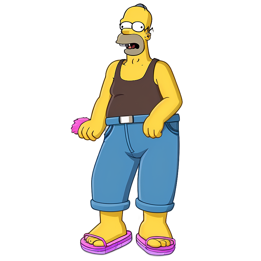 Homer Simpson Summer Fun Png 7 PNG image