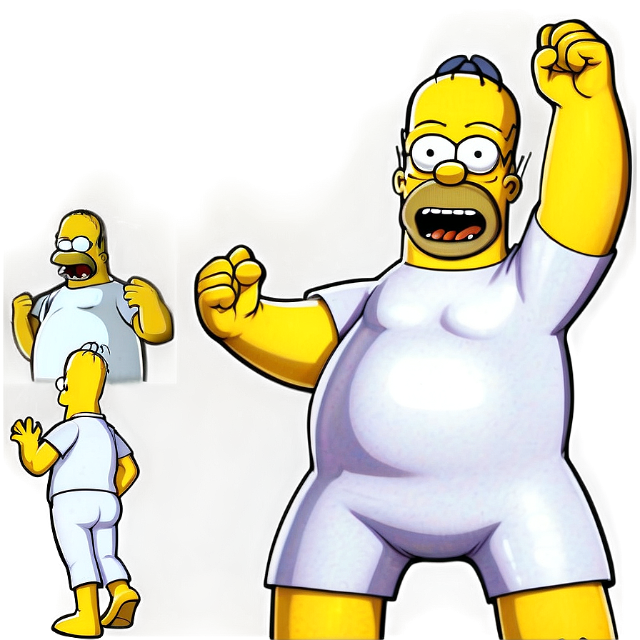 Homer Simpson Superhero Costume Png 05212024 PNG image