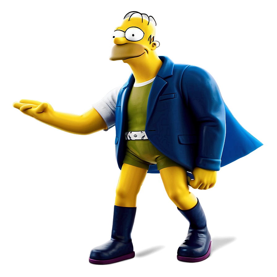 Homer Simpson Superhero Costume Png 6 PNG image