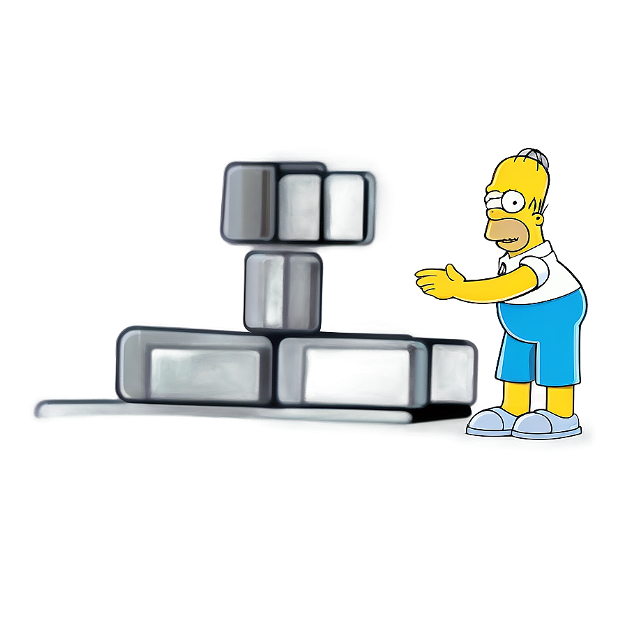 Homer Simpson Yellow Cartoon Png 05212024 PNG image