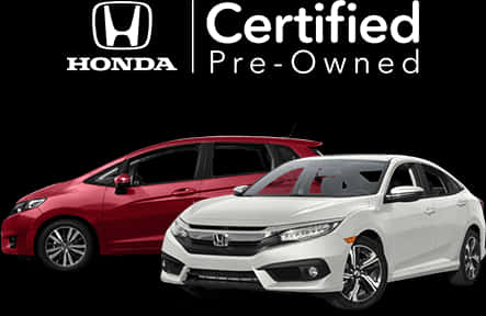 Honda Certified Pre Owned Vehicles Advert PNG image