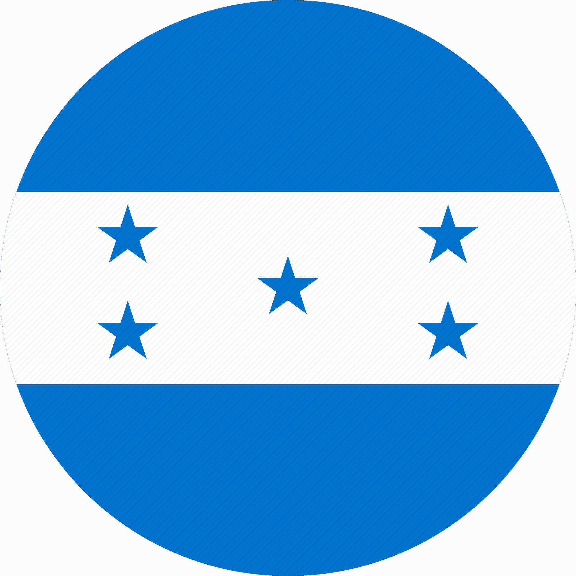 Honduras Flag Circle Design PNG image