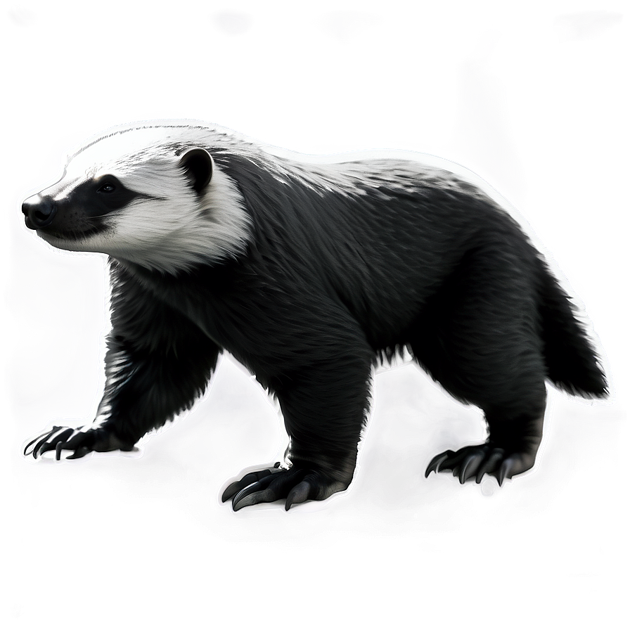 Honey Badger Black And White Png Rix PNG image