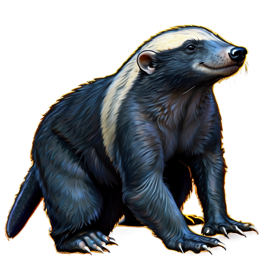 Honey Badger Family Illustration Png Ihb PNG image