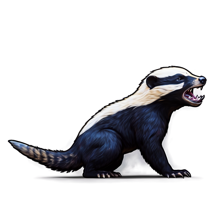 Honey Badger Fighting Stance Png 06252024 PNG image