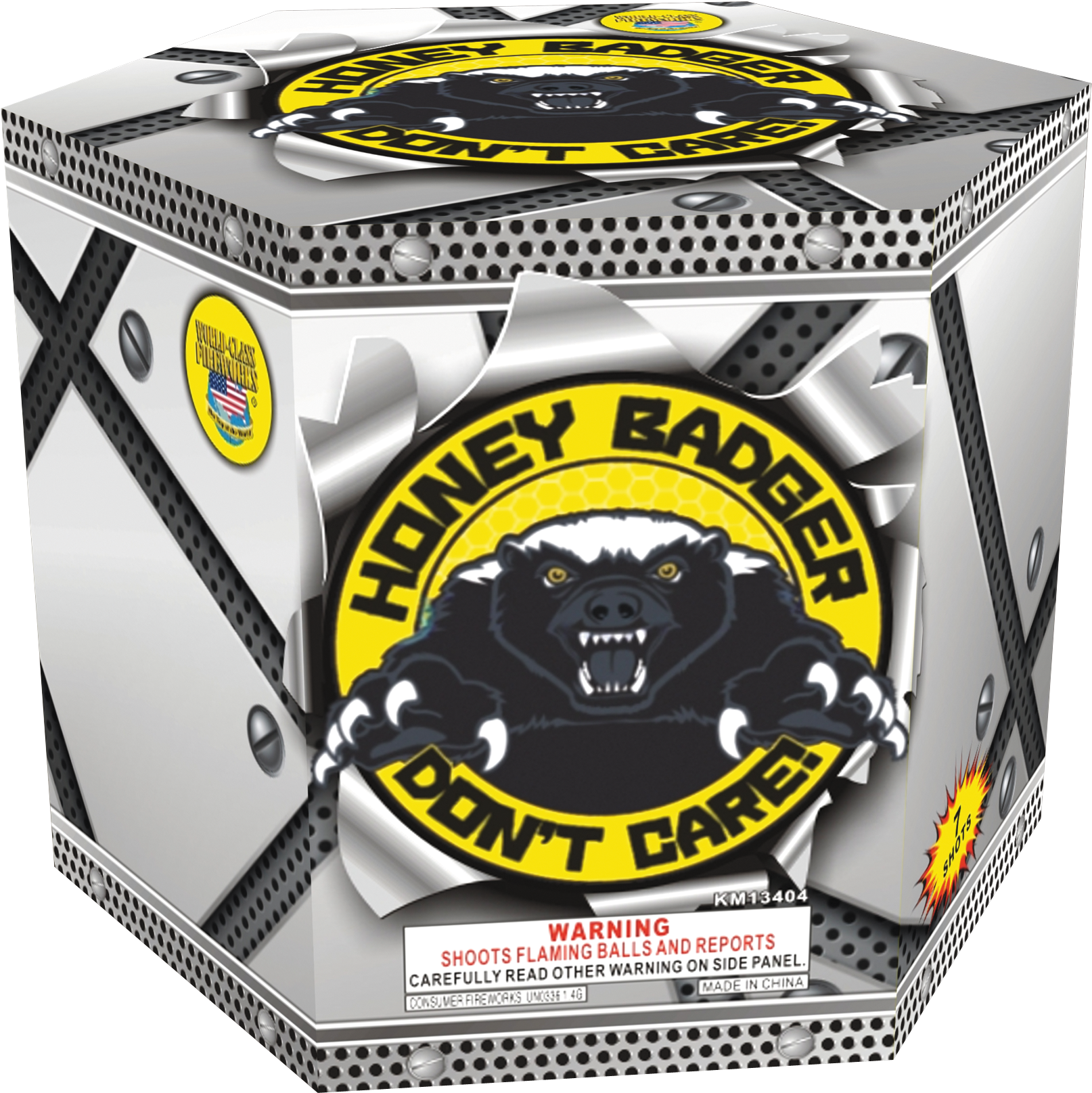 Honey Badger Fireworks Packaging PNG image