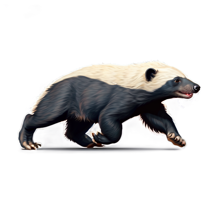 Honey Badger Running Motion Png Esg PNG image