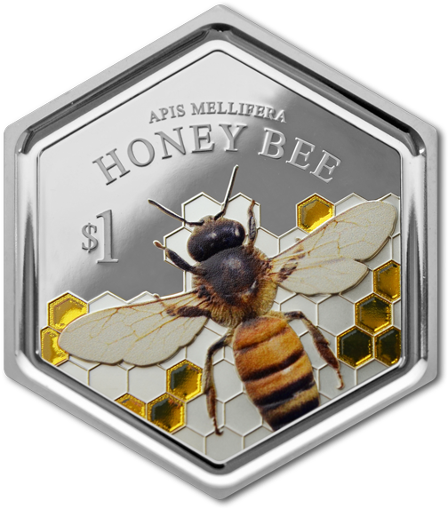 Honey Bee Commemorative Coin PNG image