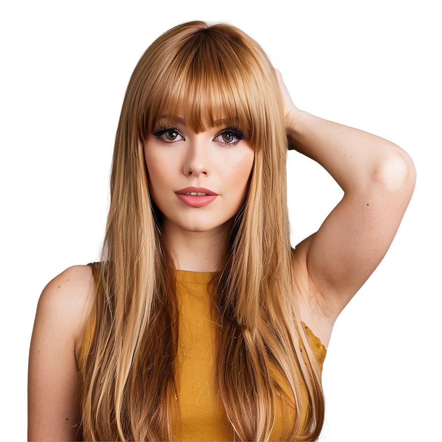 Honey Blonde Bangs Png 95 PNG image