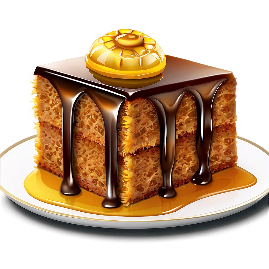 Honey Cake Slice Png 82 PNG image