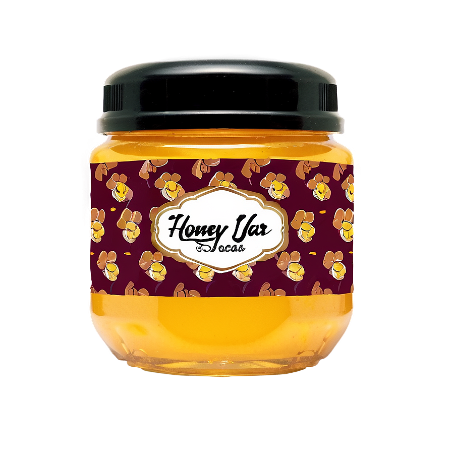 Honey Jar Label Png 06212024 PNG image