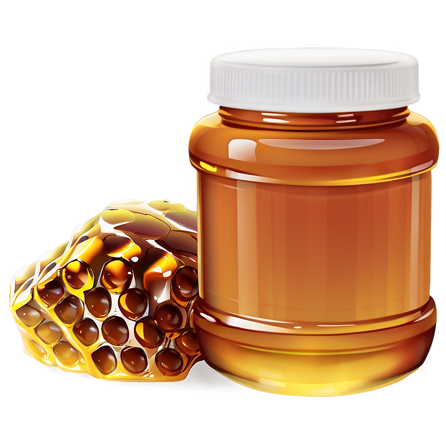 Honey Jar With Cap Png Jqi PNG image