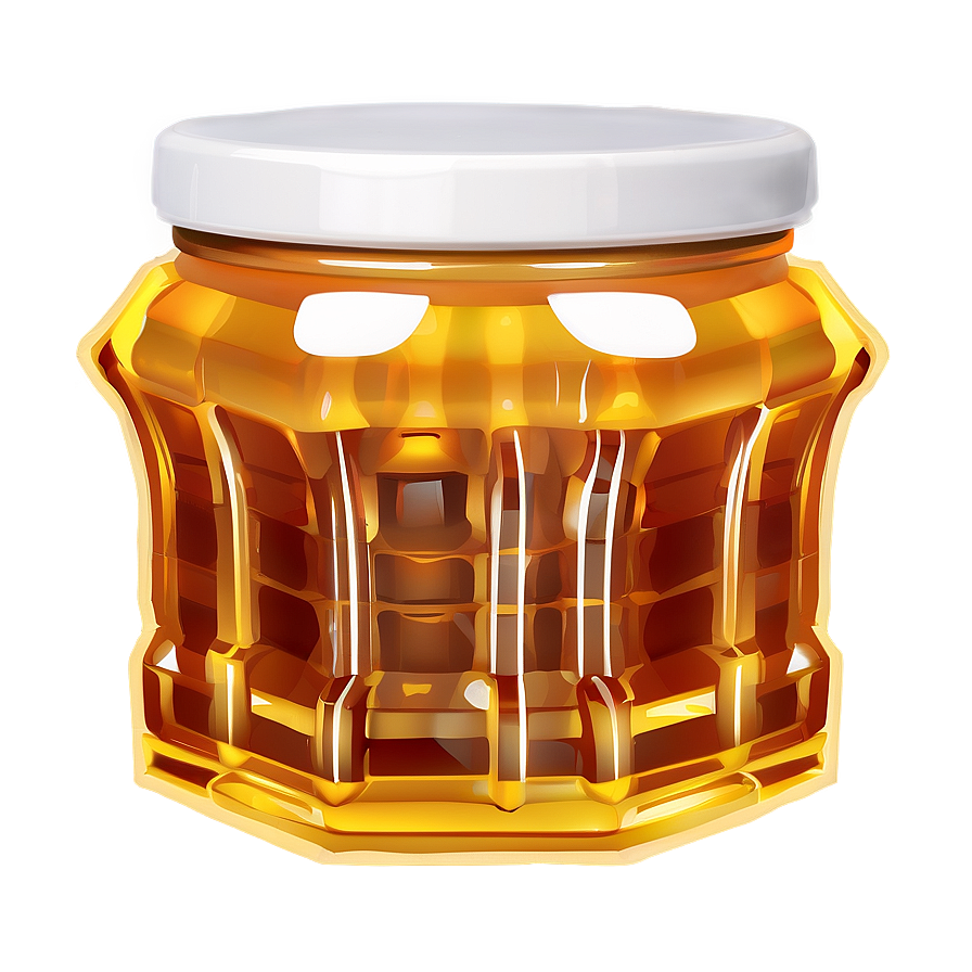 Honey Jar With Comb Png 06212024 PNG image