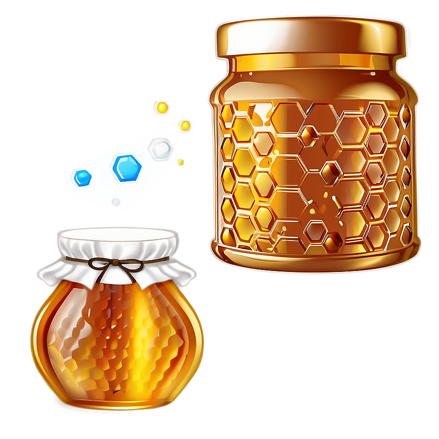 Honey Jar With Comb Png Qqd90 PNG image