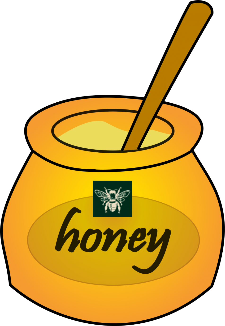 Honey Potand Dipper Clipart PNG image